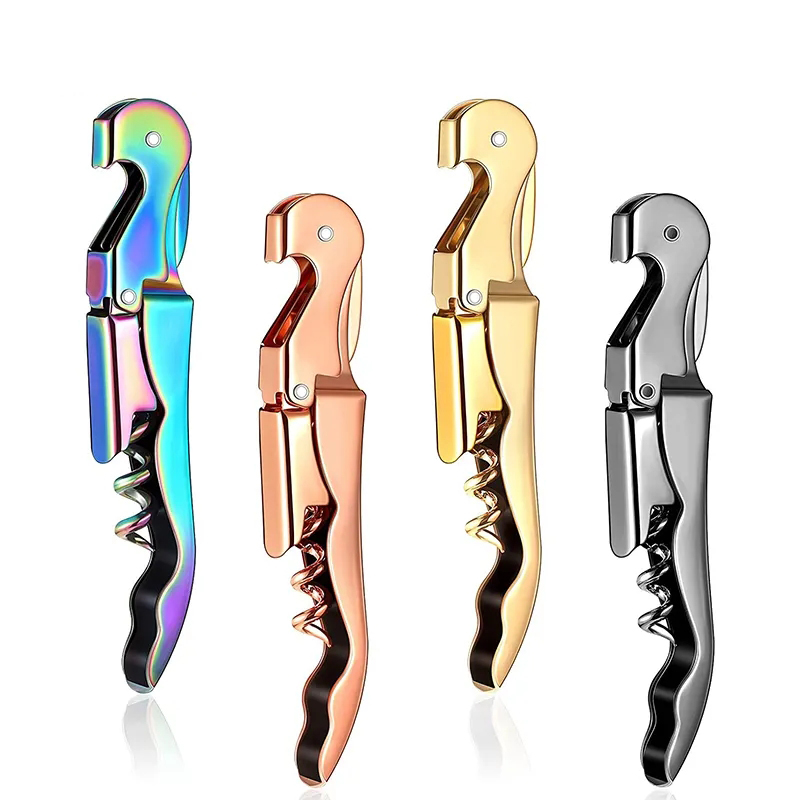 Wine Beer Restaurant - Stainless Steel Wine Opener,Double Hinge Corkscrew