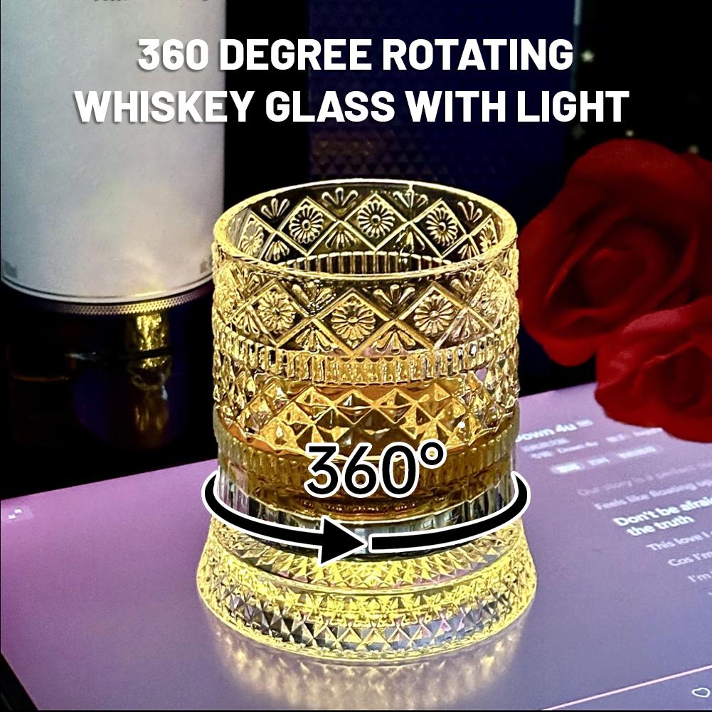 Wine With Beer Cocktail - Rotating Whiskey Glass Creative Crystal Beer