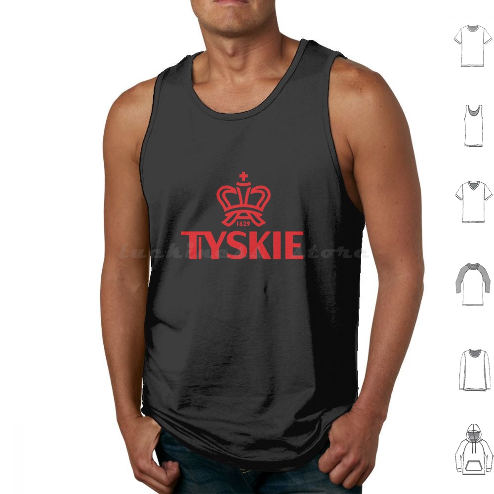 Beer Wine Gin - Tyskie Tank Tops Print Cotton Liquor