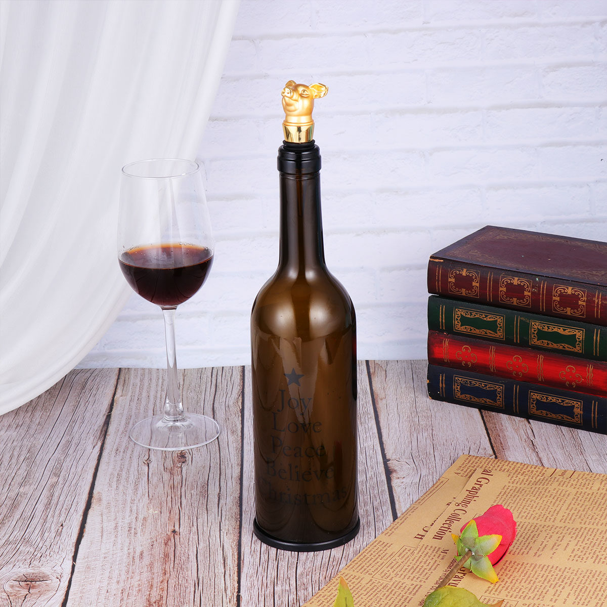 Wine Beer Restaurant - 1Pcs Creative Pig Wine Stopper Alloy
