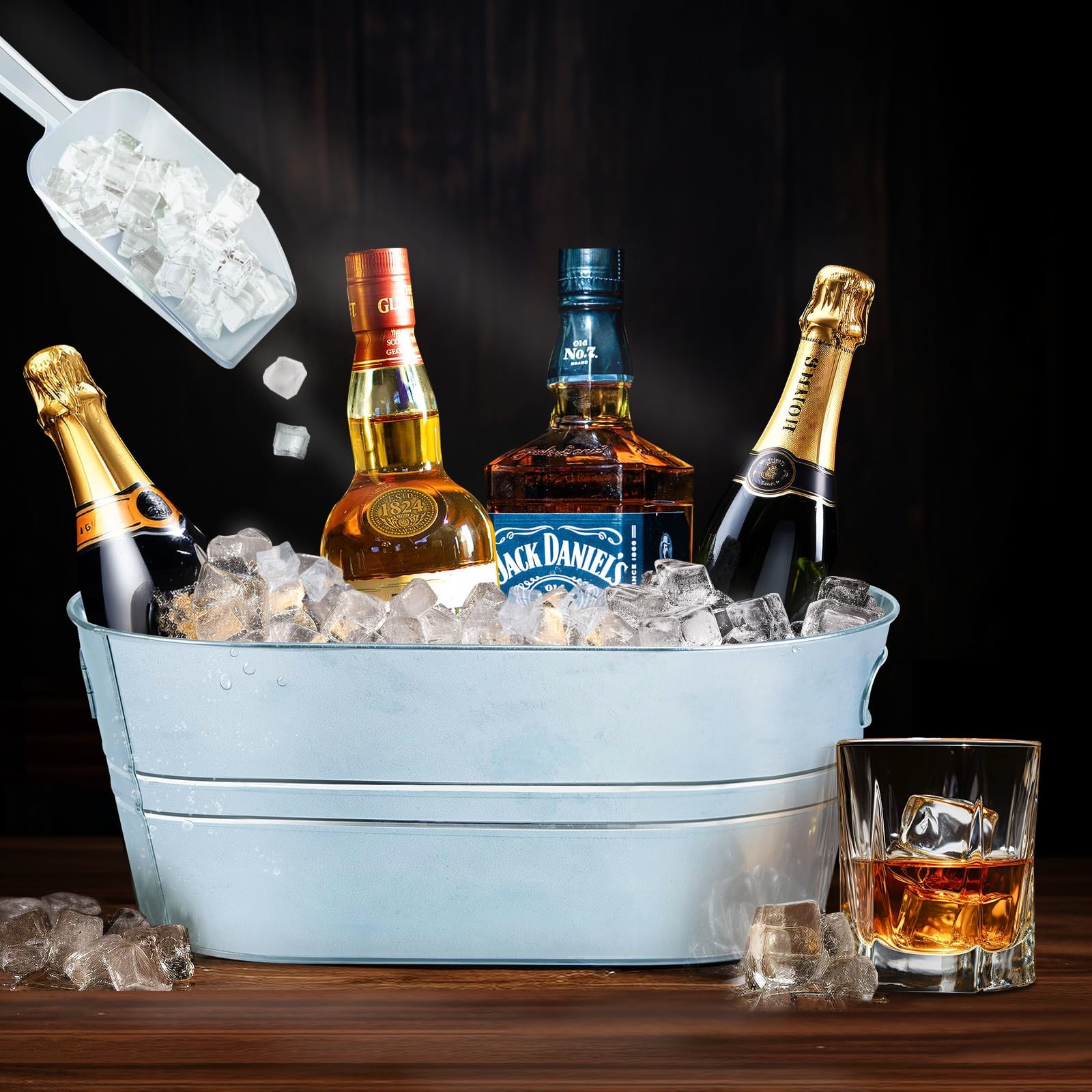 Wine With Beer Cocktail - Galvanized Metal Ice Buckets Wine Beverage