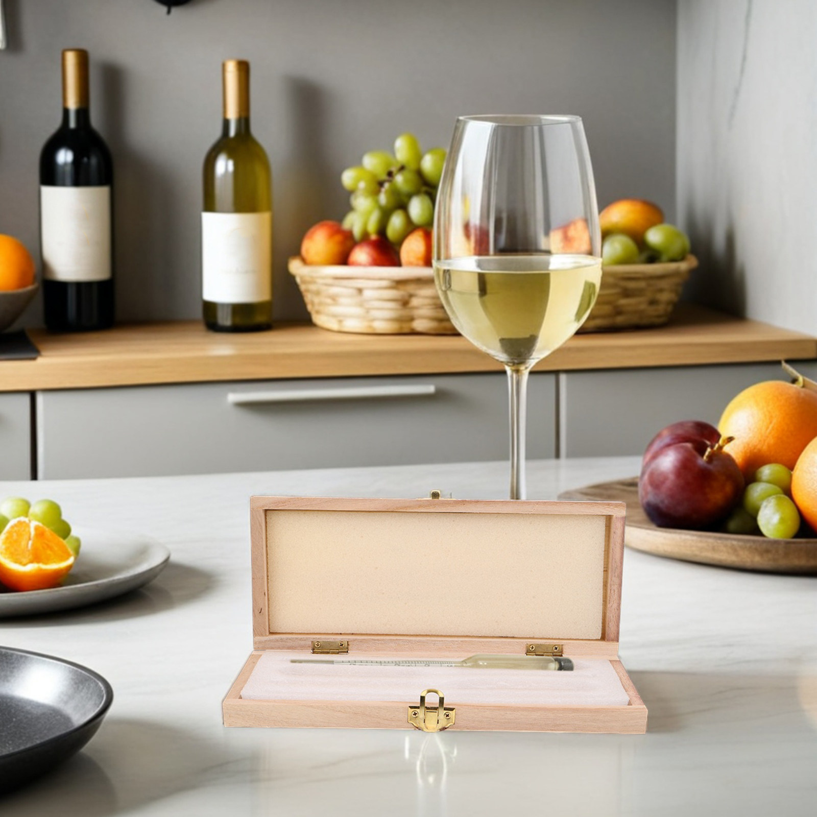 Wooden Hydrometer Storage Box  - Wine Beer Spirit 评论和价格
