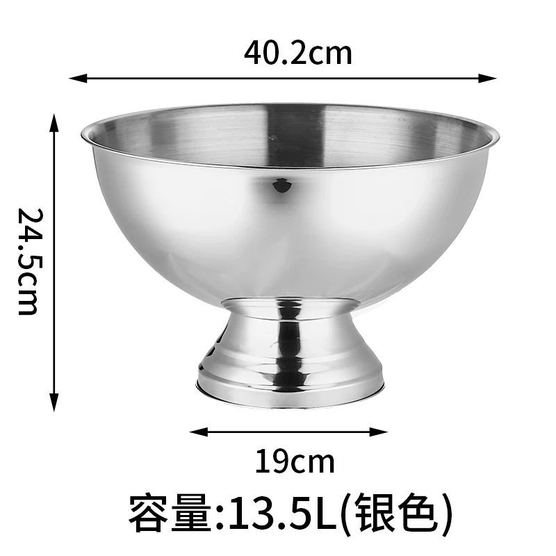 Large Stainless Steel Ice Buck - Wine With Beer Cocktail 评论和价格