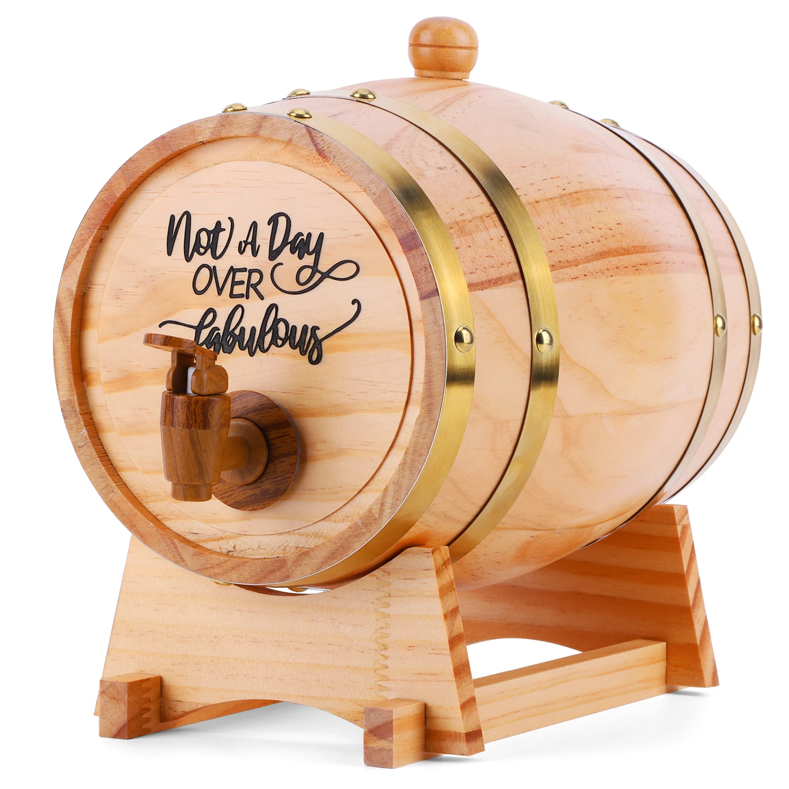 3L Wooden Whiskey Barrel with  - Wine With Beer Cocktail 评论和价格