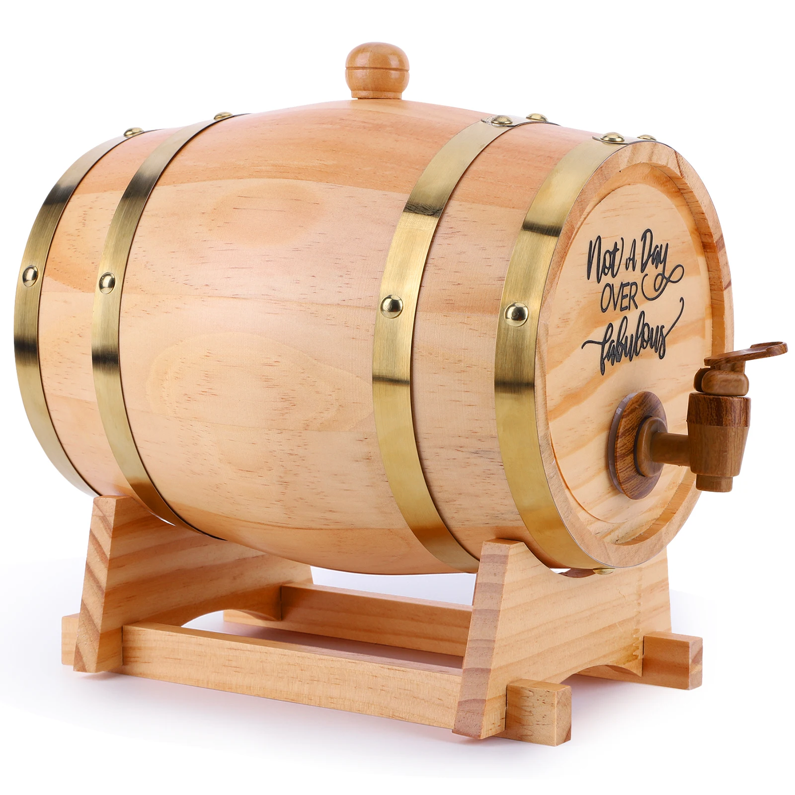 3L Wooden Whiskey Barrel with  - Wine With Beer Cocktail 评论和价格
