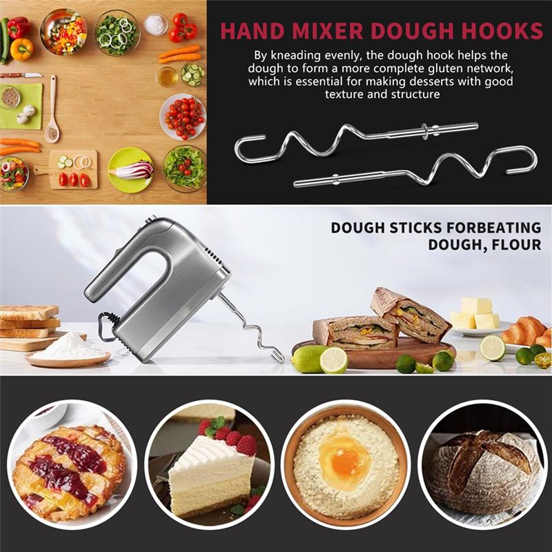 A23E-Dough Hook For Hand Mixer - Kitchenaid Mixer Hand Mixer 评论和价格