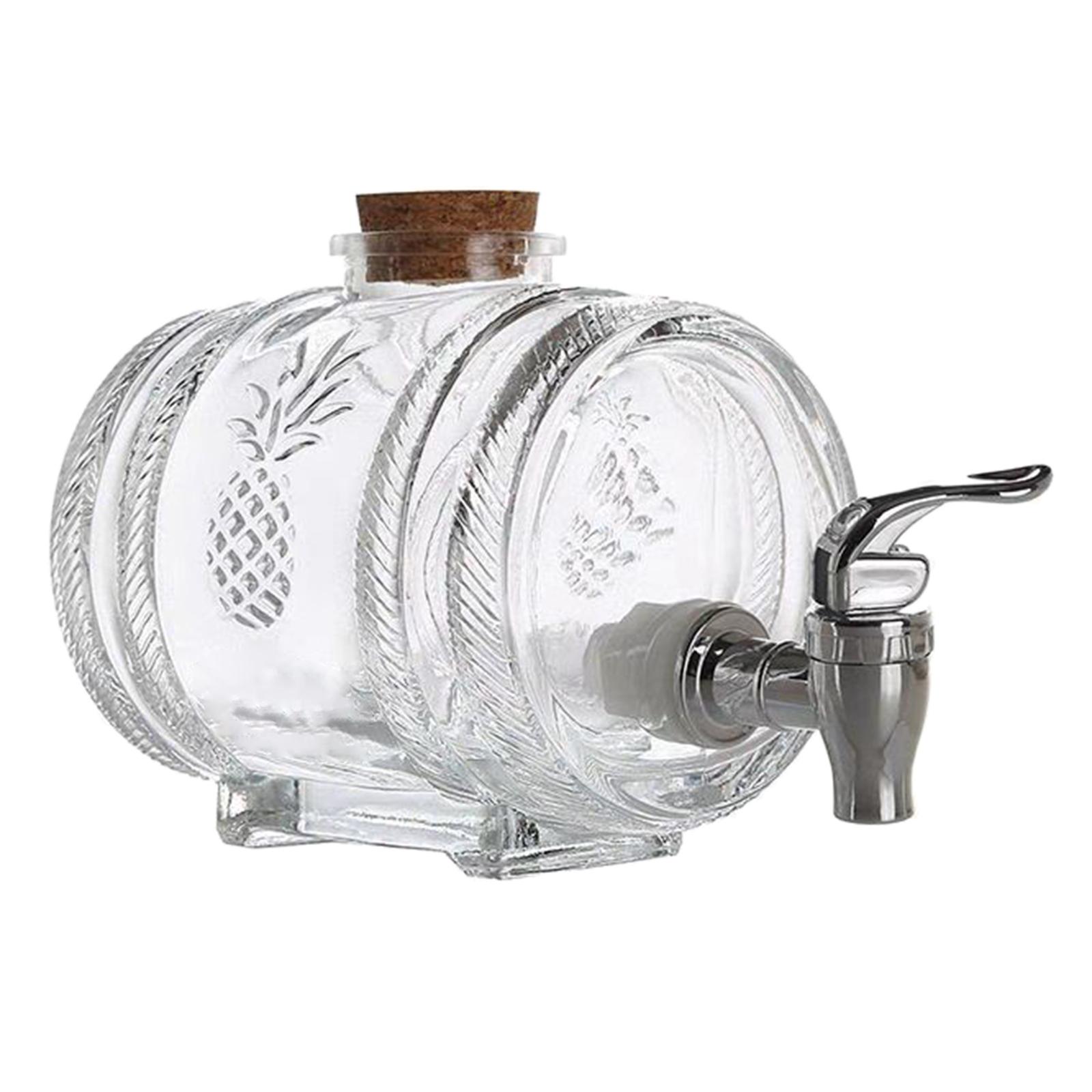 Premium Glass Barrel Dispenser - Wine Beer Spirit 评论和价格