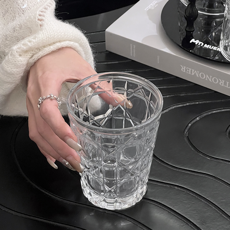 2pcs 310ml Vintage Diamond Pat - Wine In Beer Glass 评论和价格