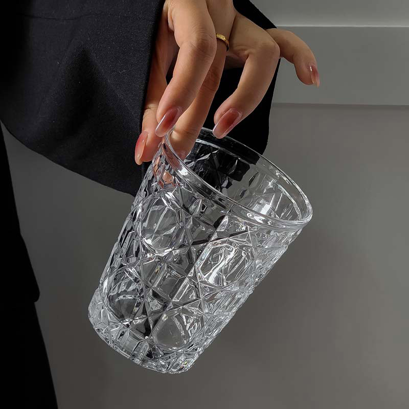 2pcs 310ml Vintage Diamond Pat - Wine In Beer Glass 评论和价格