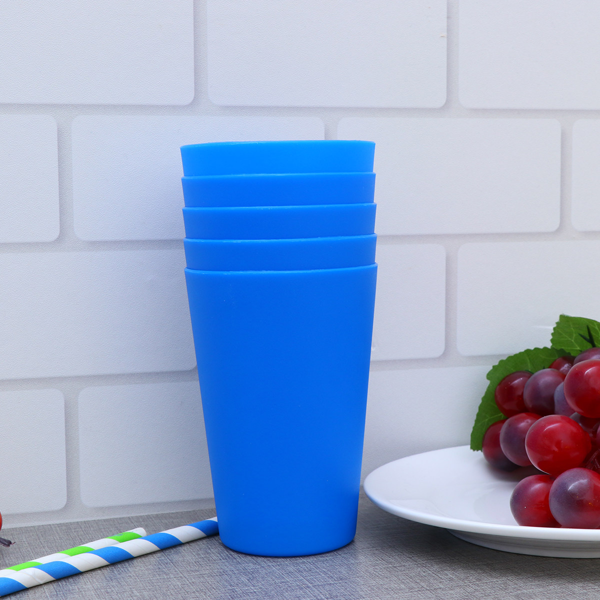 12Pcs Matte Plastic Drinking C - Wine Beer Restaurant 评论和价格