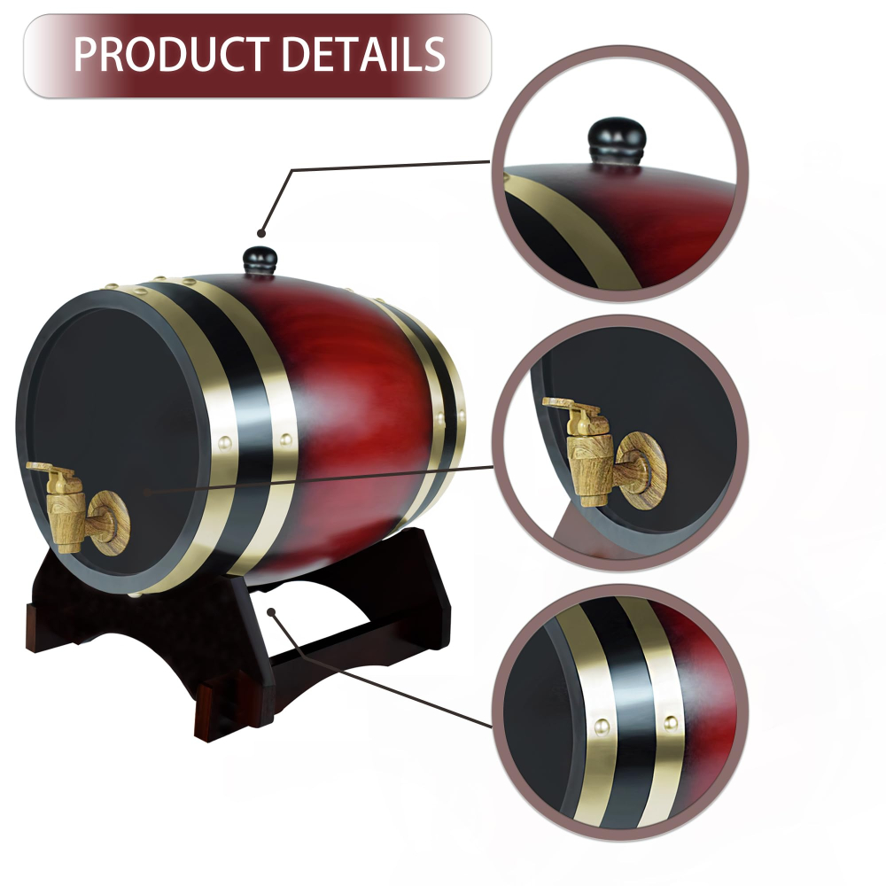 Whiskey Barrel Dispenser Oak A - Wine Beer Spirit 评论和价格
