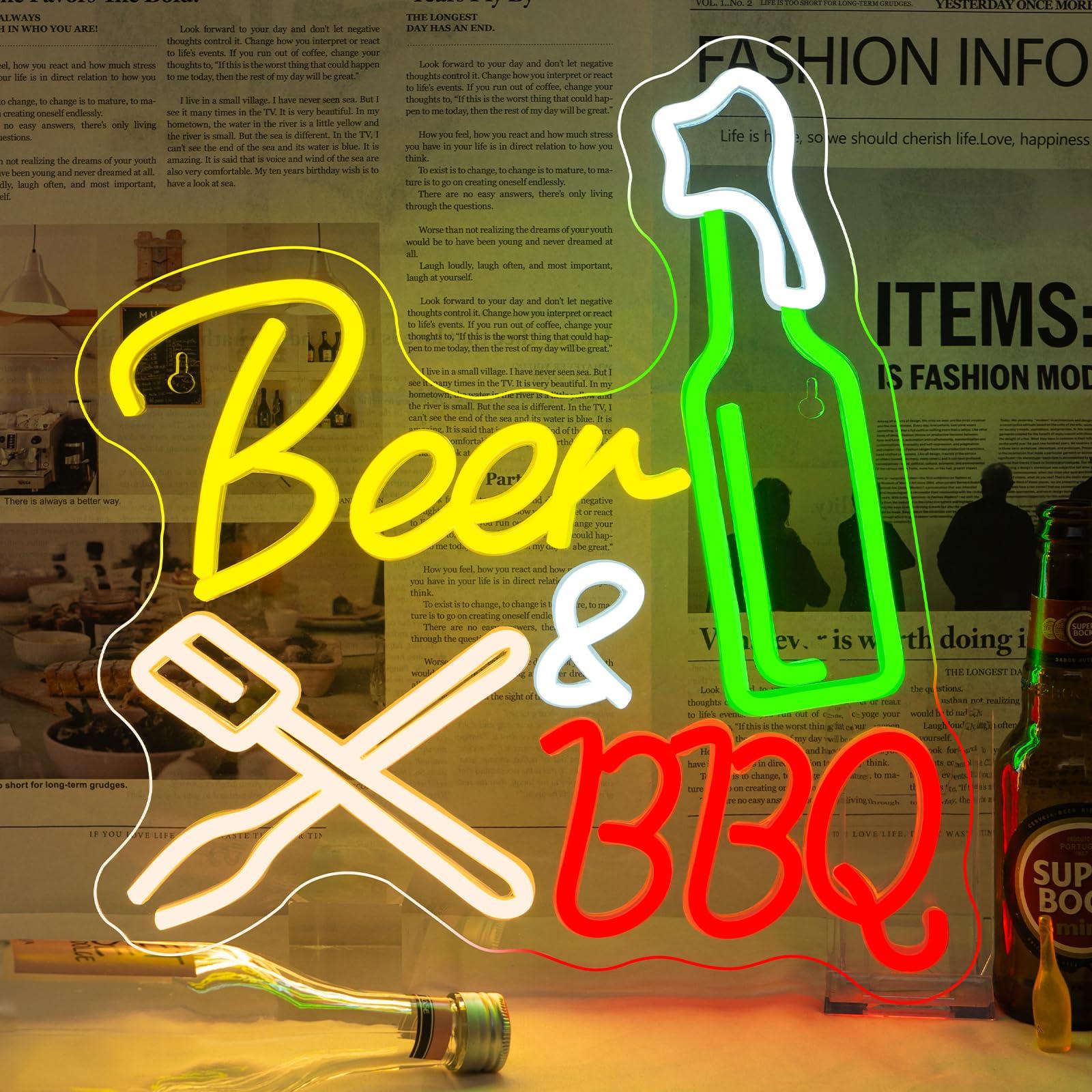 Neon Beer Signs for Wall Wine  - Wine Beer Restaurant 评论和价格