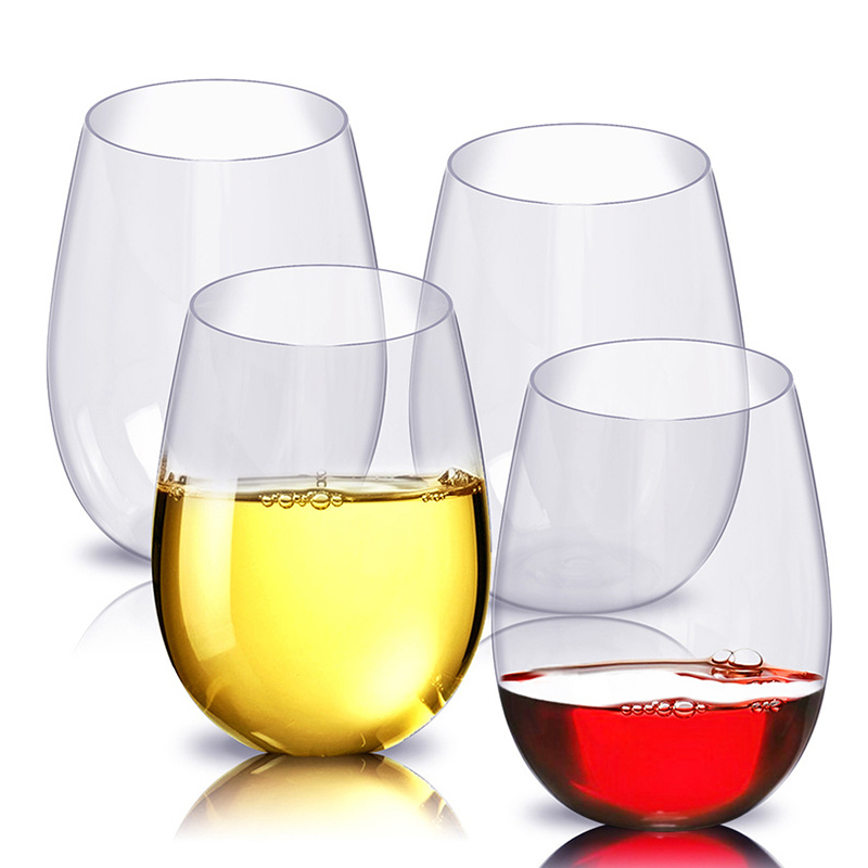 2/4Pcs Shatterproof Plastic Wi - Wine In Beer Glass 评论和价格