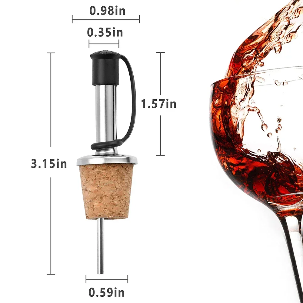 1PC Red Wine Cork Pourer Stain - Wine Beer Spirit 评论和价格