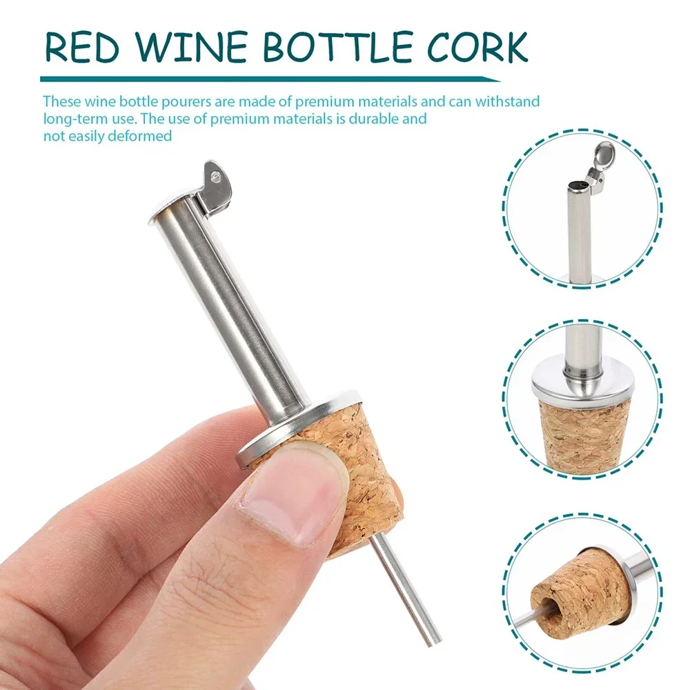 1PC Red Wine Cork Pourer Stain - Wine Beer Spirit 评论和价格