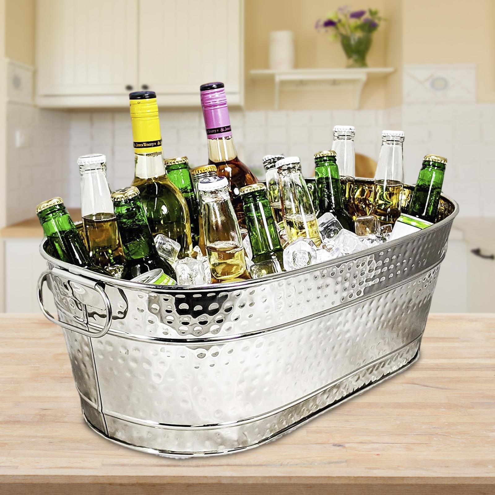 Ice Bucket Galvanized Tub Stor - Wine With Beer Cocktail 评论和价格