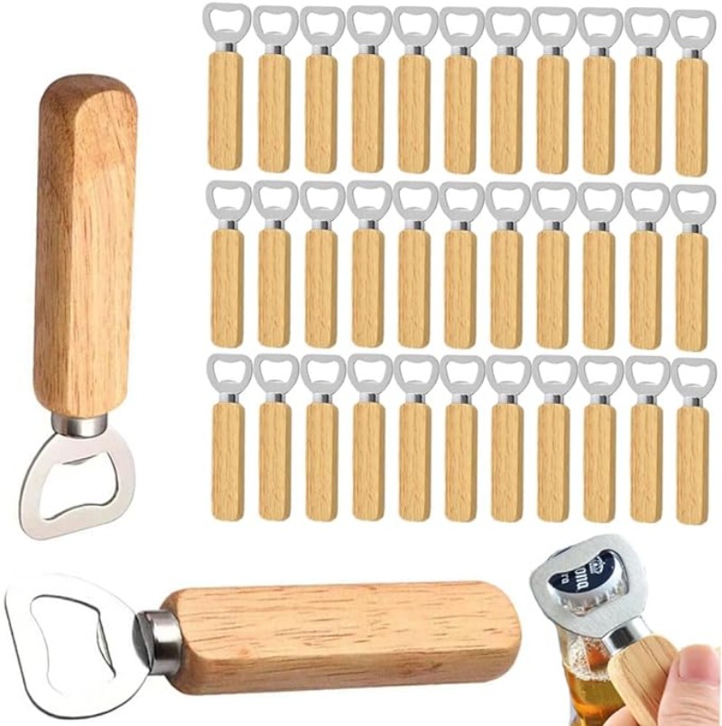 Wood Wine Bottle Opener, Beer  - Wine Beer Restaurant 评论和价格