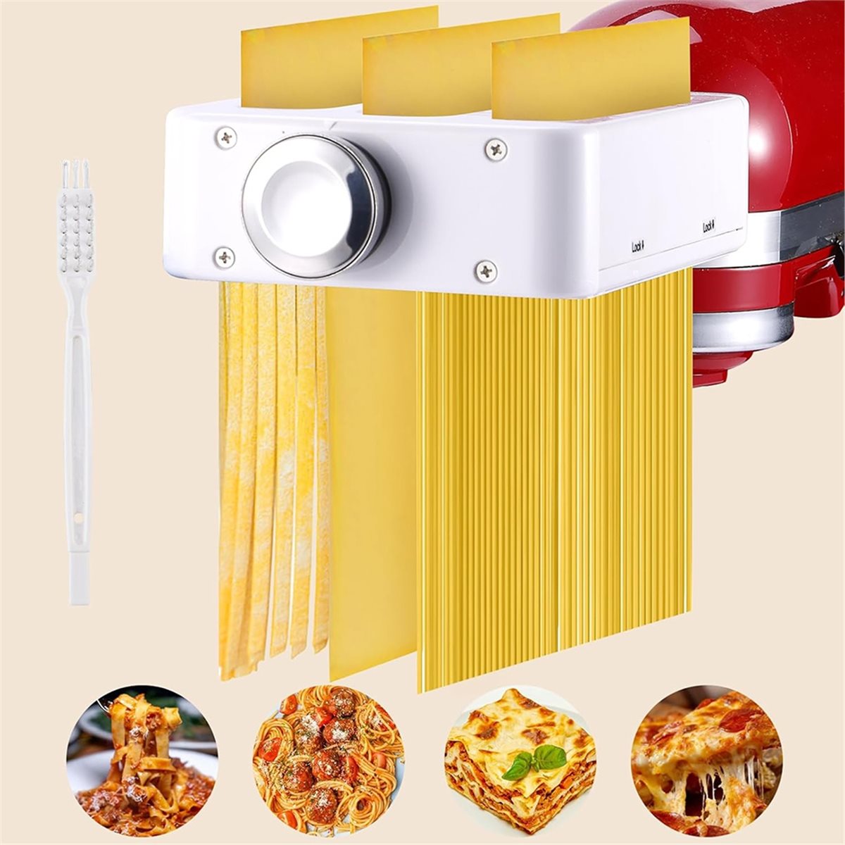 ABSF 3-in-1 Pasta Maker Attach - Kitchenaid Mixer Hand Mixer 评论和价格