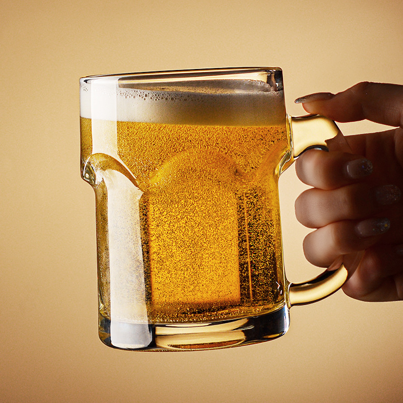 Household beer mug with handle - Wine In Beer Glass 评论和价格